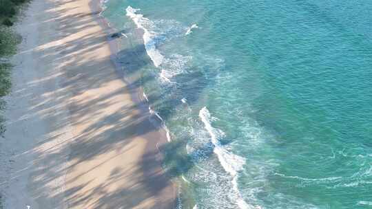 深圳南澳西冲沙滩海岸线航拍视频素材模板下载