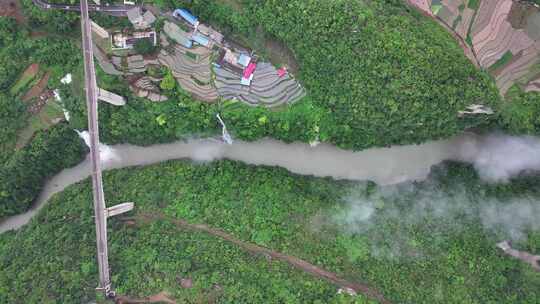 贵州马岭河峡谷航拍