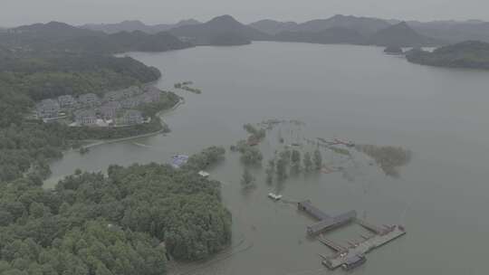 青山湖水上森林码头