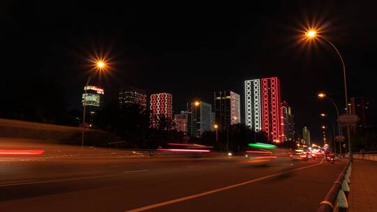 柳州市文昌大桥夜景视频素材模板下载