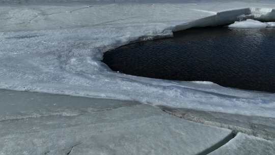 春暖河开冰河流水