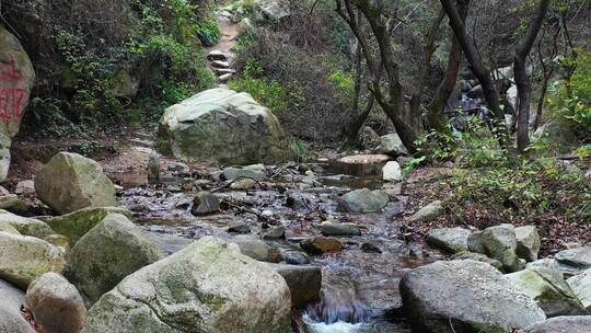 航拍秦岭秋天景色 秦岭 秋季