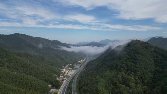 丽水遂昌山村航拍