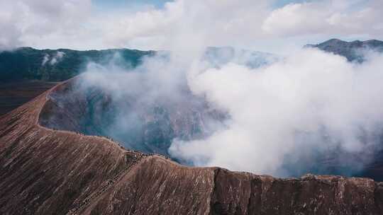 航拍Bromo火山