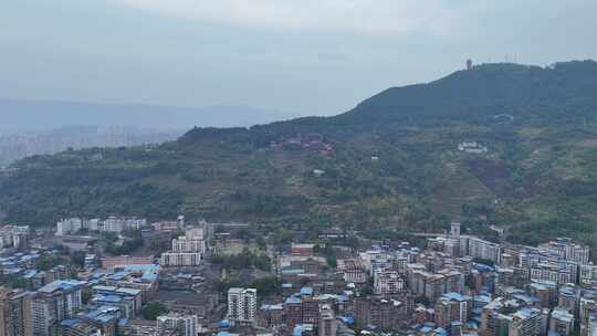 四川达州凤凰山西圣寺航拍