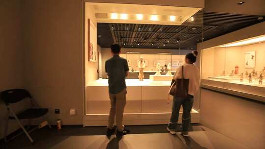 深圳博物馆陶瓷展-古代陶瓷陶器瓷器视频素材模板下载