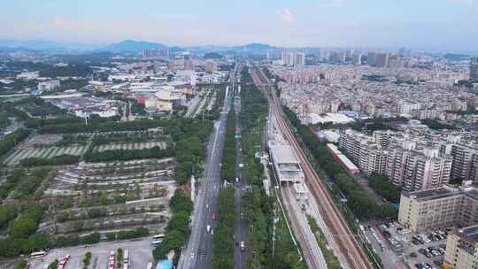 广州广园快速路和广深城际轨道运输