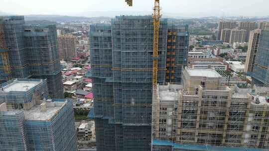 航拍福建泉州泉港商业地带永嘉天地