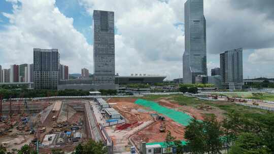 深圳北站超核项目，超核中心润府建筑工地