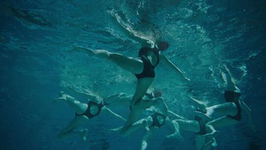 花样游泳女子比赛视频