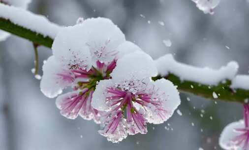 雪中梅花寒梅 (1)