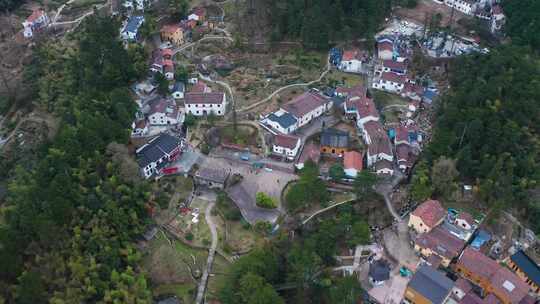 安徽九华山闵园尼姑奄建筑群景区