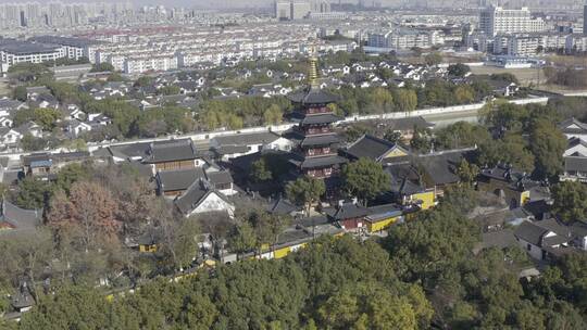 苏州寒山寺视频素材模板下载