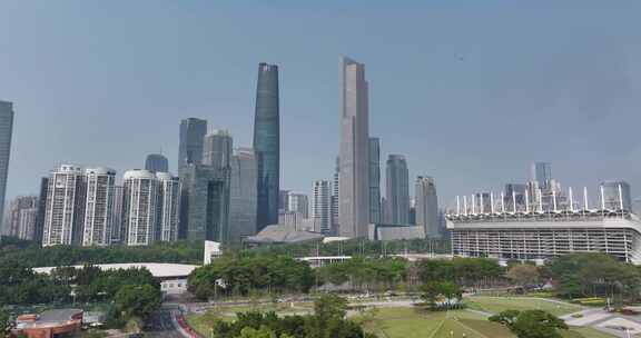 广州CBD城市建筑全景