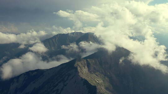 秦岭 太白山 云层  日出 日落 终南山