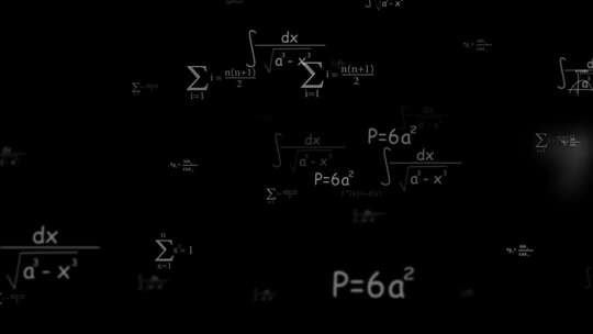 数学公式和方程式可循环背景