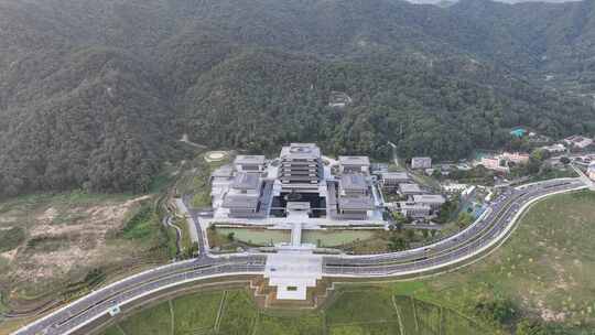 广州国家版本馆航拍国家博物馆建筑风光风景