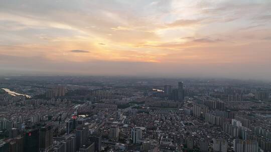 广东省东莞市城市风光航拍