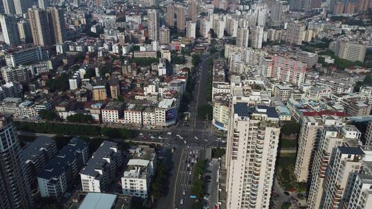 航拍莆田城市风景