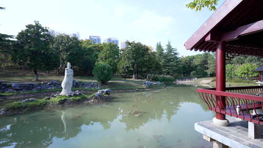 武汉江岸区堤角公园风景