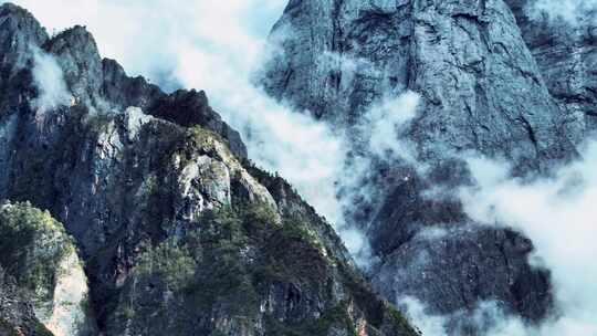 虎跳峡航拍风光视频素材模板下载