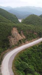 航拍南岳衡山景区盘山公路