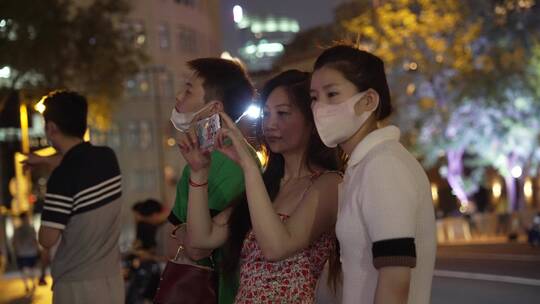 上海街景美女视频素材模板下载