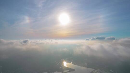 迎着太阳前行 大气背景