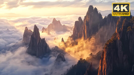 光线照射照耀照在山顶太白山秦岭大好河山