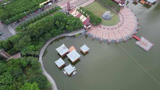 佛山千灯湖公园航拍