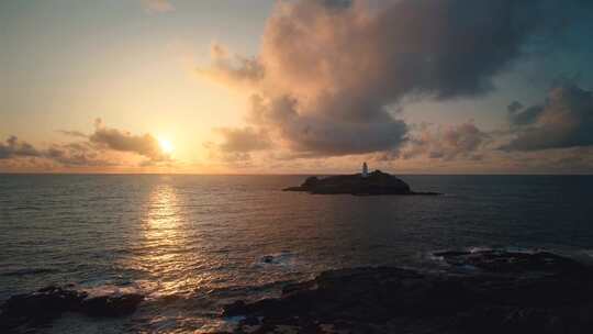 灯塔，海岸，海洋，天空