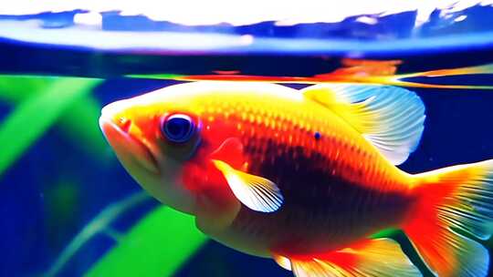 金鱼 鱼缸 水草 水族馆