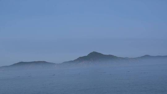 山东烟台-小钦岛，海上游船风光
