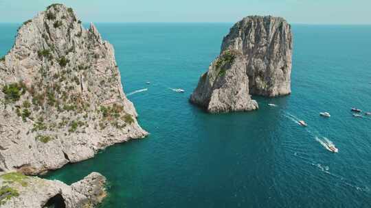 卡普里岛，岛屿，悬崖，海