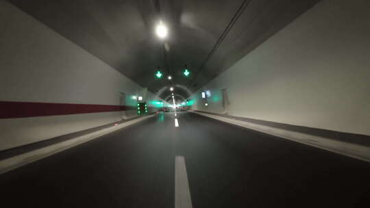 汽车在隧道穿梭视频素材模板下载