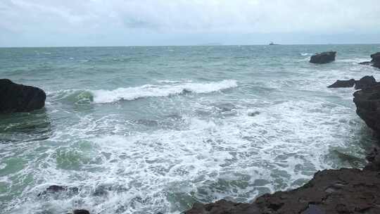 广西北海涠洲岛大海南岸鳄鱼山旅游旅行