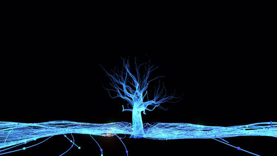 粒子树v06 视频素材