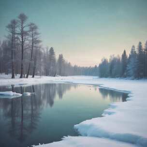 流行乐平静clav夜晚_雪河晨雾映寒影 流行乐平静clav夜晚_雪河晨雾映寒影