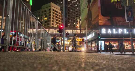 香港中西区德辅道中夜景