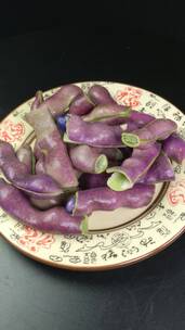 紫色四季豆豌豆