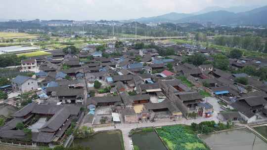 湖南怀化荆坪古村古村落航拍