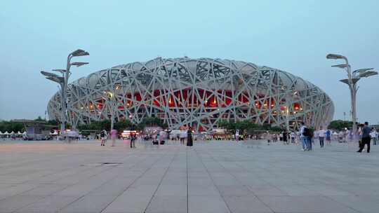 北京鸟巢大范围延时合集