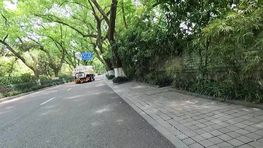 城市道路景区第一视角