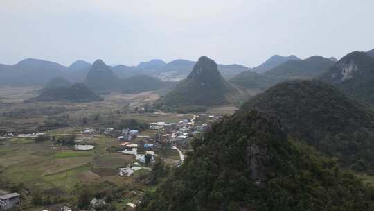 广西柳州塞隆妙景屯农村航拍