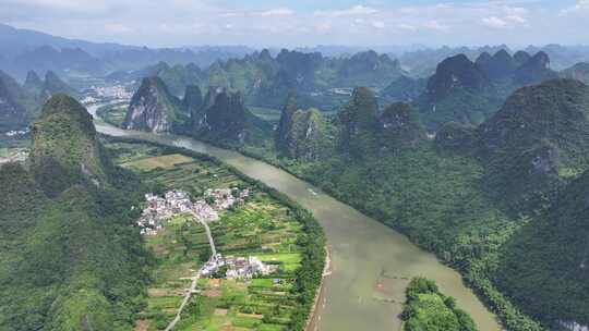 航拍风景 桂林山水 大美中国 壮丽山河