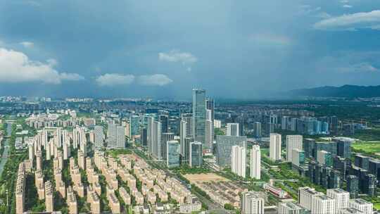 杭州未来科技城板块彩虹