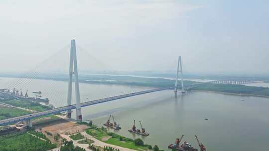 武汉青山大桥环绕镜头