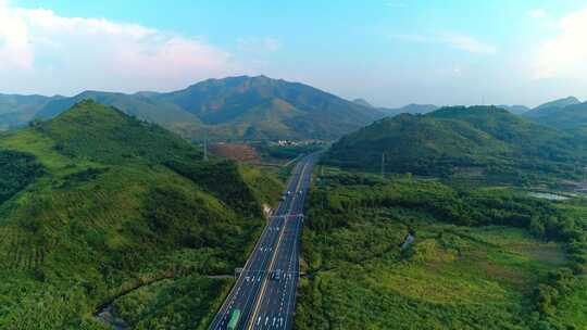 航拍广东高速公路最美高速公路乐广许广京广