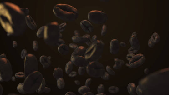 咖啡 咖啡豆 美食 浓郁 特写视频素材模板下载