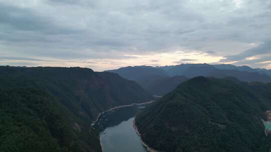 丽水遂昌湖景航拍